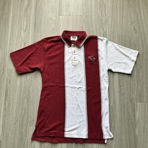Vtg 90s Lee Sport Arizona Cardinals Polo Shirt M Football Embroidered